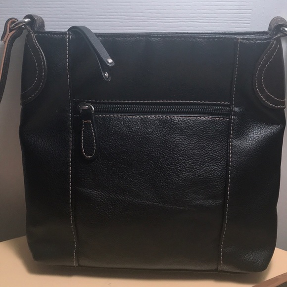 STONE & CO BLACK LEATHER CROSSBODY - Picture 2 of 8